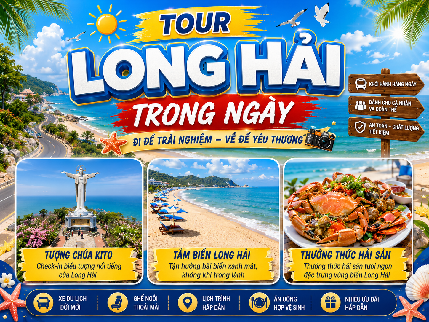 TOUR LONG HẢI TRONG NGÀY